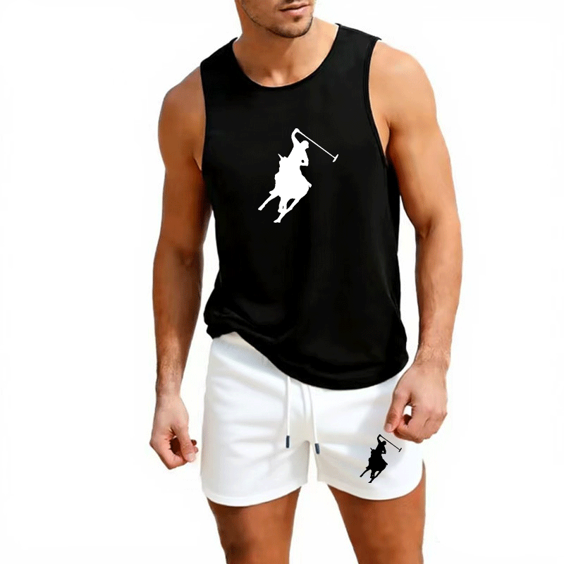 Summer Clothing Men - Europese Heren Zomer Vest en Shorts