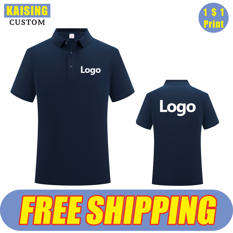 Summer Clothing Logo - Kaising Hoge-Kwaliteit Puur Katoen Polo Shirt