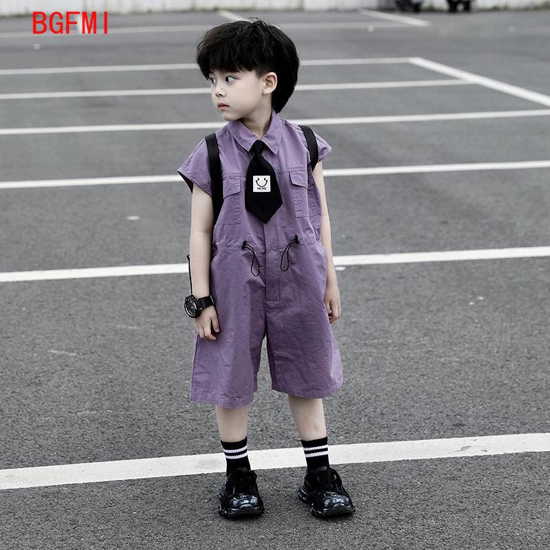 Summer Clothing For Babies - Kinderen Zomer Shorts Overalls Capri Jongens