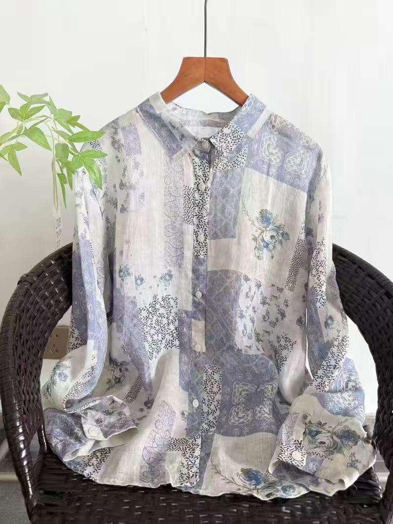 Summer Clothing Brands For Women - 100% Ramie linnen shirts en blouses