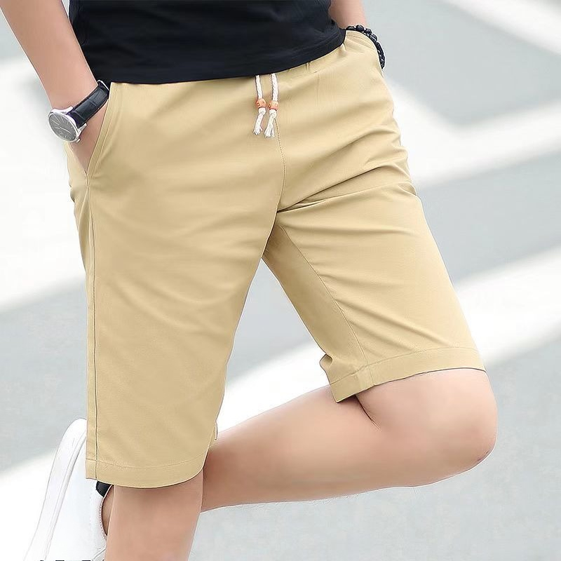 Summer Clothing Deals - GELITAYIN Heren Katoenen Shorts Trekkoord Bermuda
