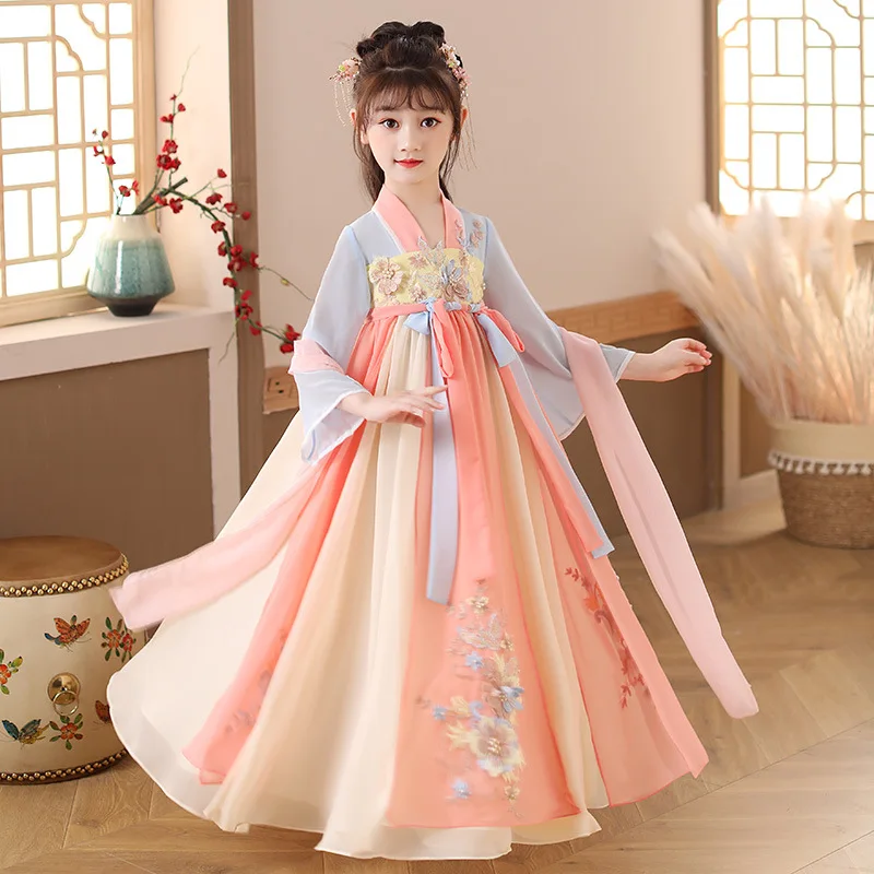 Summer Clothing For Babies - Zomer Kinderen Hanfu Jurken Prinses Kostuum