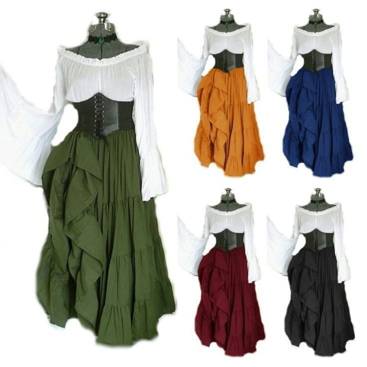 2025 Nieuwe feestjurk met lang - Summer Renaissance Clothing recensie en prijs