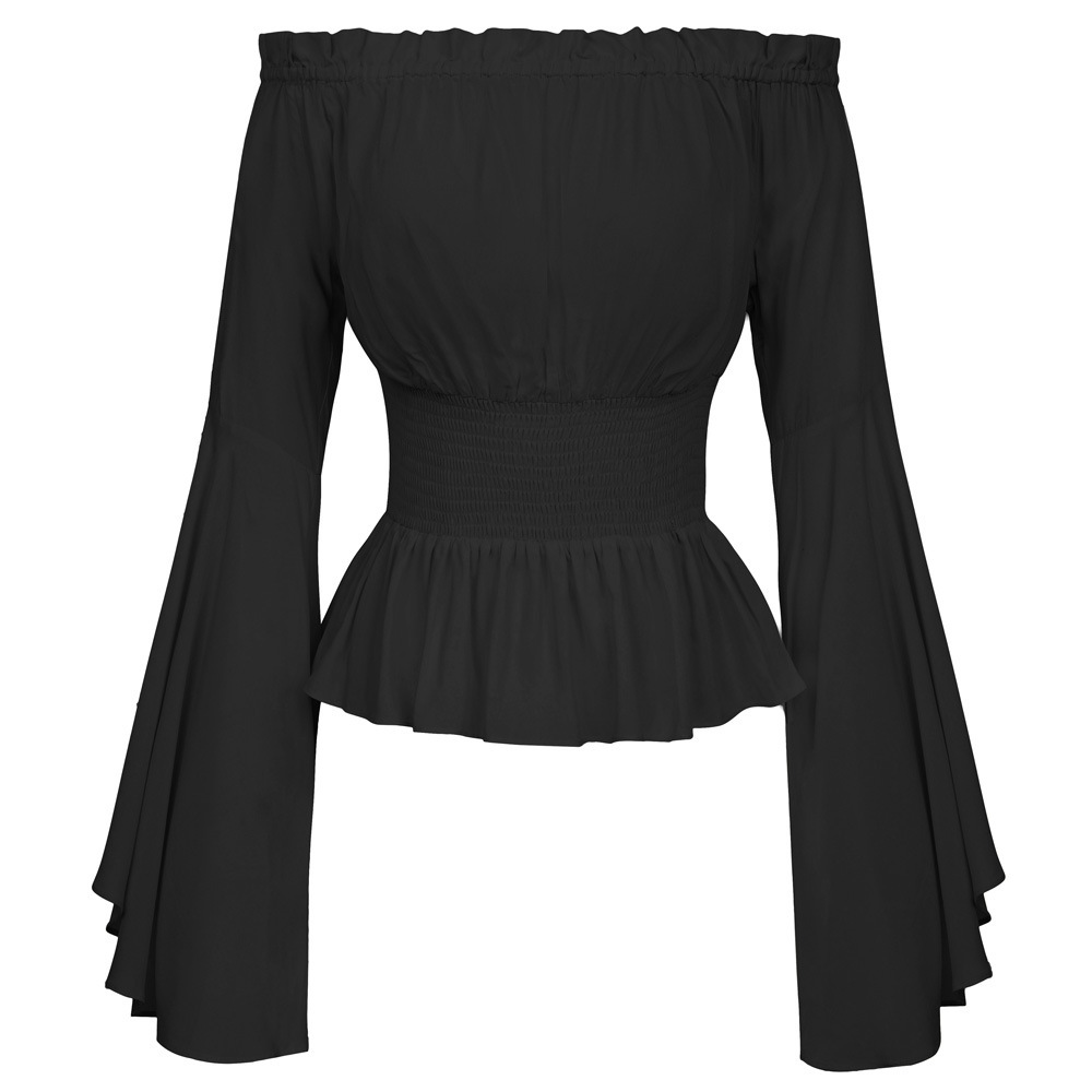 Goth slank shirt uitlopende la - Summer Renaissance Clothing recensie en prijs