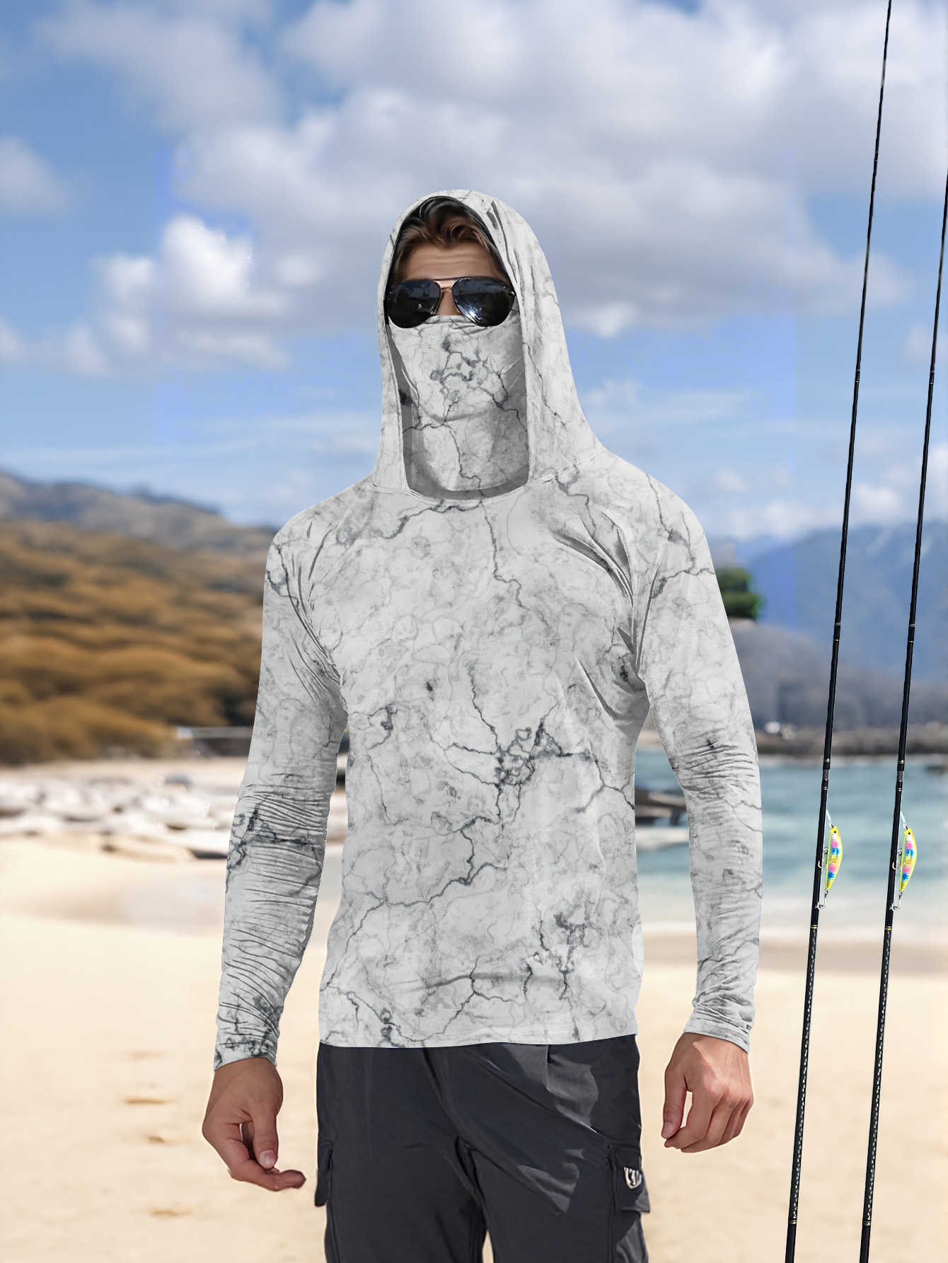 Heren Hood Fishing Shirt lange - Summer Clothing Men recensie en prijs