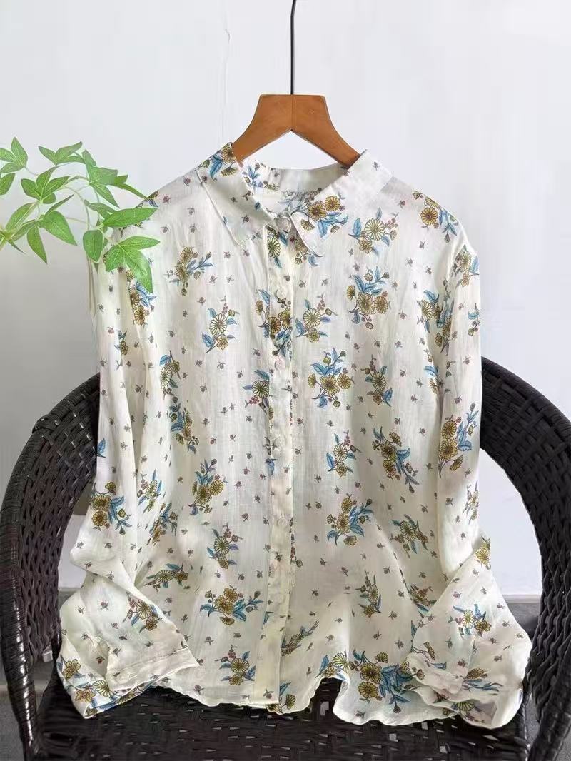 100% Ramie linnen shirts en bl - Summer Clothing Brands For Women recensie en prijs