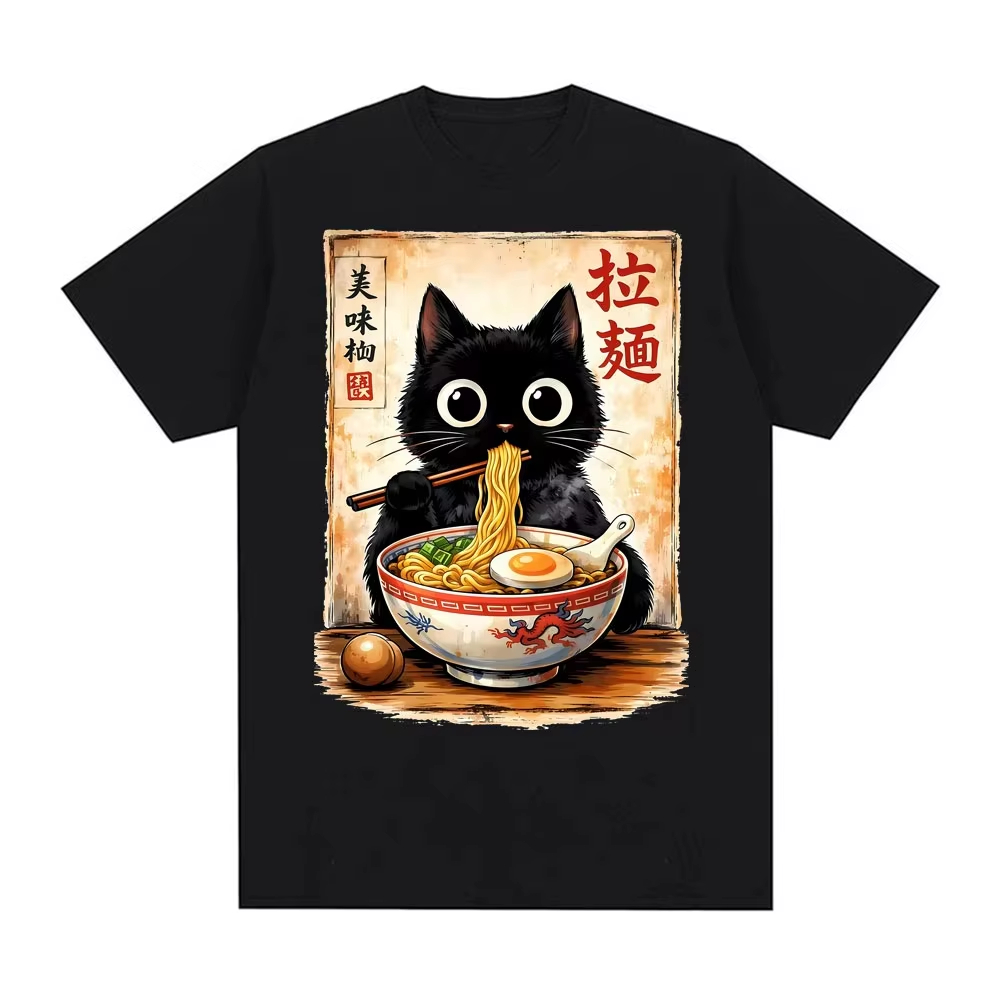 2026 Kawaii Ramen Kat Retro Ja - Summer Clothing Essentials Women recensie en prijs