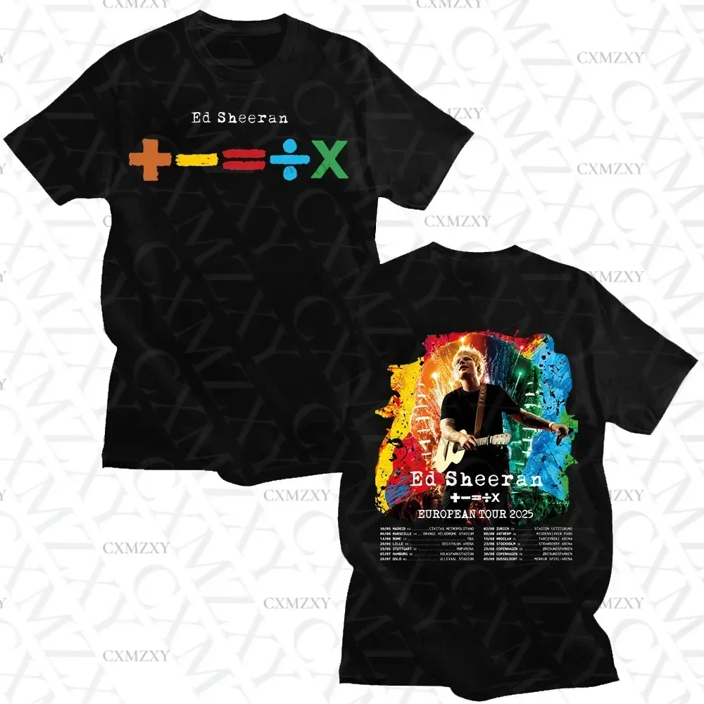 Ed Sheera European Tour T-shir - Summer Clothing Gif recensie en prijs